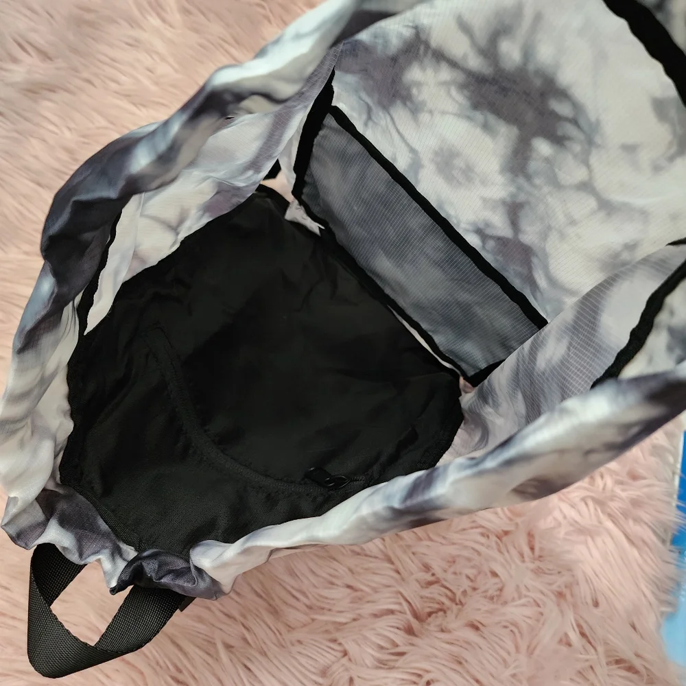 Victoria's Secret PINK tie dye packable drawstring backpack fanny pack